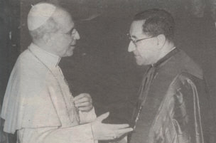 Pope Pius XII with his hand picked successor Cardinal Siri 1958