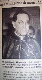 Cardinale Giuseppe Siri - Genova, Italia